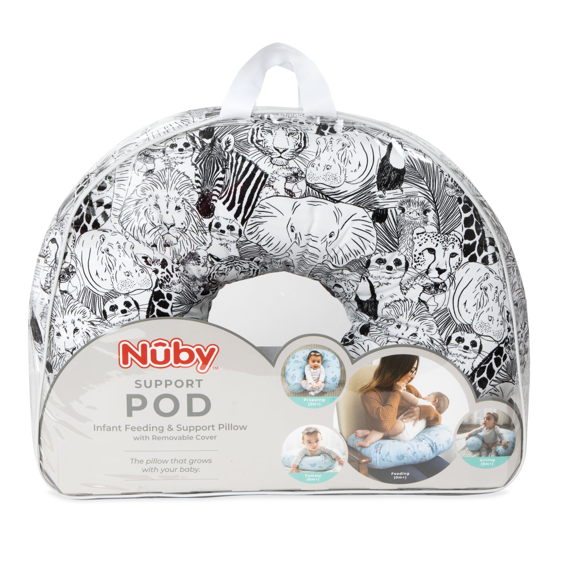 Support Pod Feeding & Nursing Pillow with Cover